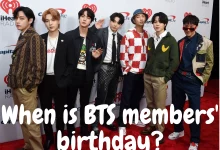 When is BTS members birthday?